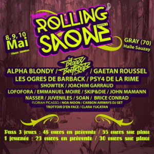 Festival Rolling Saône affiche 2014